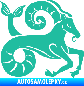Samolepka Kozoroh 005 pravá tyrkysová