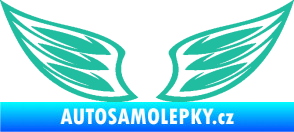 Samolepka Křídla 001  tyrkysová