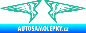 Samolepka Křídla 003 tyrkysová