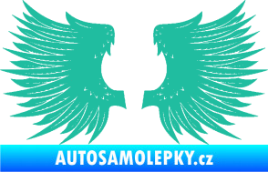 Samolepka Křídla 004 tyrkysová