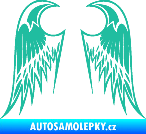 Samolepka Křídla 006 tyrkysová