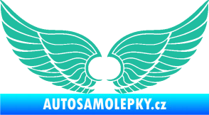 Samolepka Křídla 007 tyrkysová