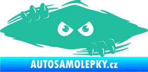 Samolepka Kuk 003 pravá šmírák tyrkysová