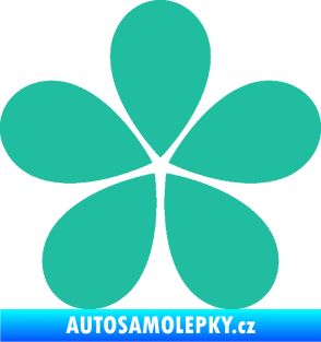 Samolepka Květina dekor 031 tyrkysová