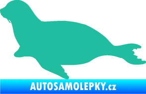 Samolepka Lachtan 001 levá tyrkysová