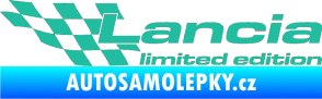 Samolepka Lancia limited edition levá tyrkysová