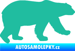 Samolepka Lední medvěd 002 pravá tyrkysová