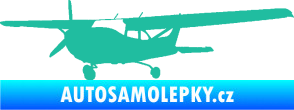 Samolepka Letadlo 014 levá tyrkysová