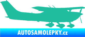 Samolepka Letadlo 021 pravá Cessna 182 tyrkysová