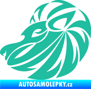 Samolepka Lev zvěrokruh 003 levá tyrkysová