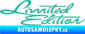 Samolepka Limited edition old tyrkysová