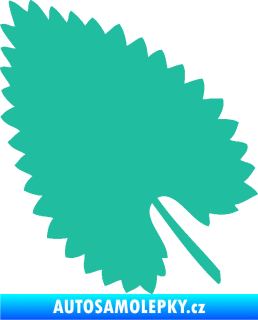 Samolepka List 001 levá tyrkysová