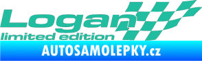 Samolepka Logan limited edition pravá tyrkysová