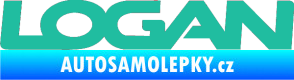Samolepka Logan tyrkysová
