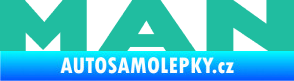 Samolepka MAN nápis tyrkysová