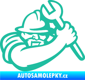 Samolepka Mechanik 001 pravá tyrkysová