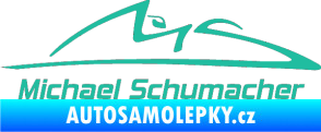 Samolepka Michael Schumacher 002 tyrkysová