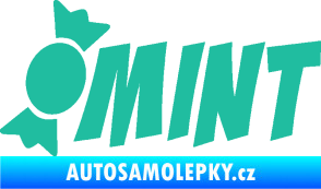 Samolepka Mint bonbón tyrkysová