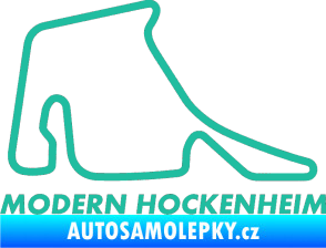 Samolepka Okruh Modern Hockenheim tyrkysová
