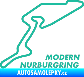 Samolepka Okruh Modern Nurburgring tyrkysová