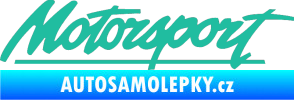 Samolepka Motorsport tyrkysová