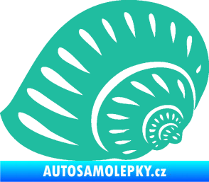 Samolepka Mušle 004 levá ulita tyrkysová