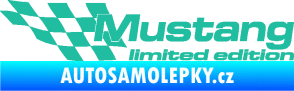 Samolepka Mustang limited edition levá tyrkysová