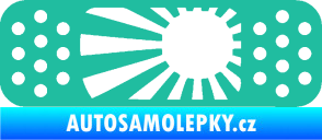Samolepka Náplast 002 levá tyrkysová