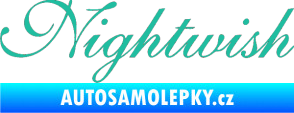 Samolepka Nightwish tyrkysová
