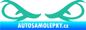 Samolepka Oči 001 tyrkysová