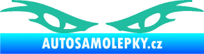 Samolepka Oči 003  tyrkysová
