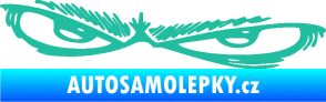 Samolepka Oči 005 levá tyrkysová