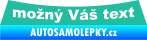Samolepka Opel Astra G - zadní tyrkysová