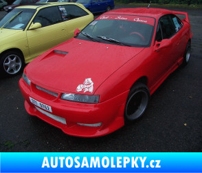 Samolepka Opel Calibra - přední tyrkysová