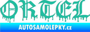 Samolepka Ortel tyrkysová