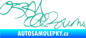 Samolepka Ozzy Osbourne 004 tyrkysová