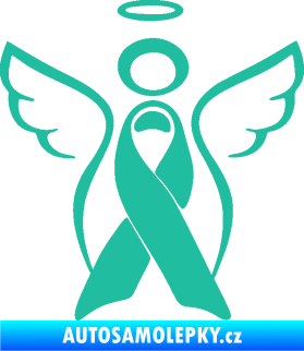 Samolepka Památeční andělíček memory tyrkysová