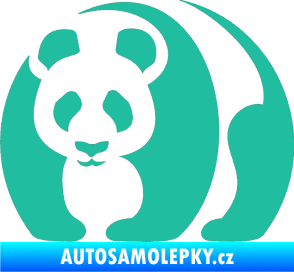 Samolepka Panda 001 levá tyrkysová