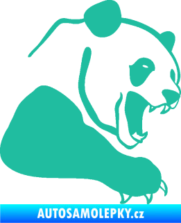 Samolepka Panda 010 pravá tyrkysová