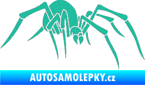 Samolepka Pavouk 002 - pravá tyrkysová