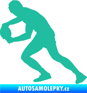 Samolepka Ping pong 004 levá tyrkysová