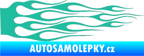 Samolepka Plameny 013 tyrkysová