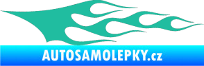 Samolepka Plameny 076 tyrkysová