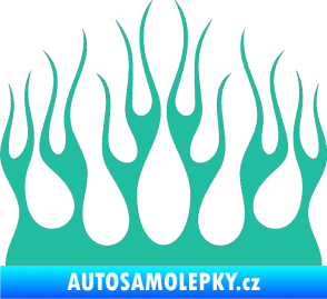 Samolepka Plameny 084 tyrkysová