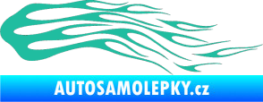 Samolepka Plameny 093 tyrkysová