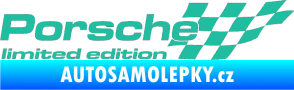 Samolepka Porsche limited edition pravá tyrkysová