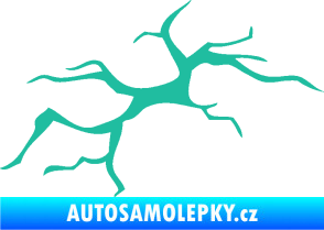 Samolepka Prasklina 001 tyrkysová