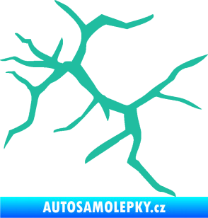 Samolepka Prasklina 007 tyrkysová