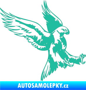 Samolepka Predators 003 pravá tyrkysová