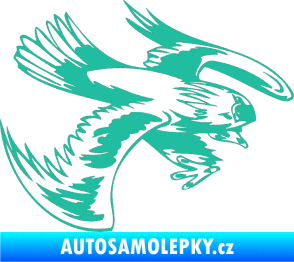 Samolepka Predators 016 pravá tyrkysová